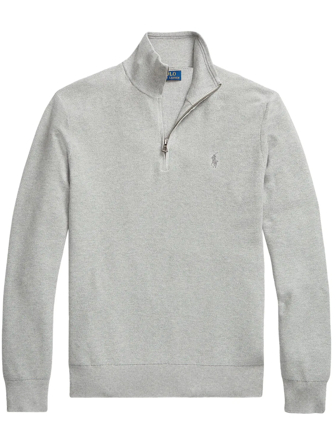 Пуловер с половинной застежкой Polo Pony Polo Ralph Lauren, серый