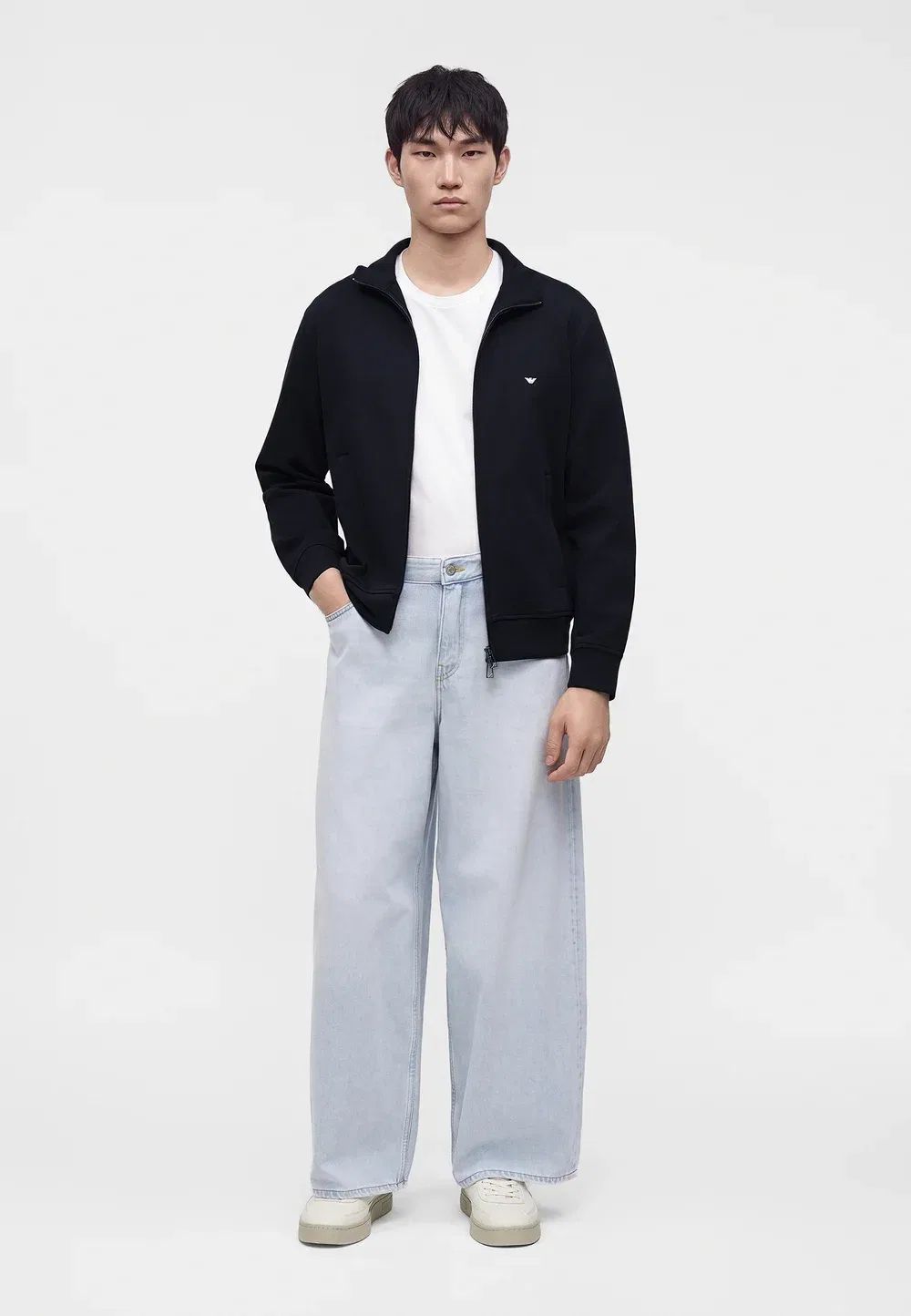 Толстовка на молнии Emporio Armani, Iconico Blu Navy — фото 2