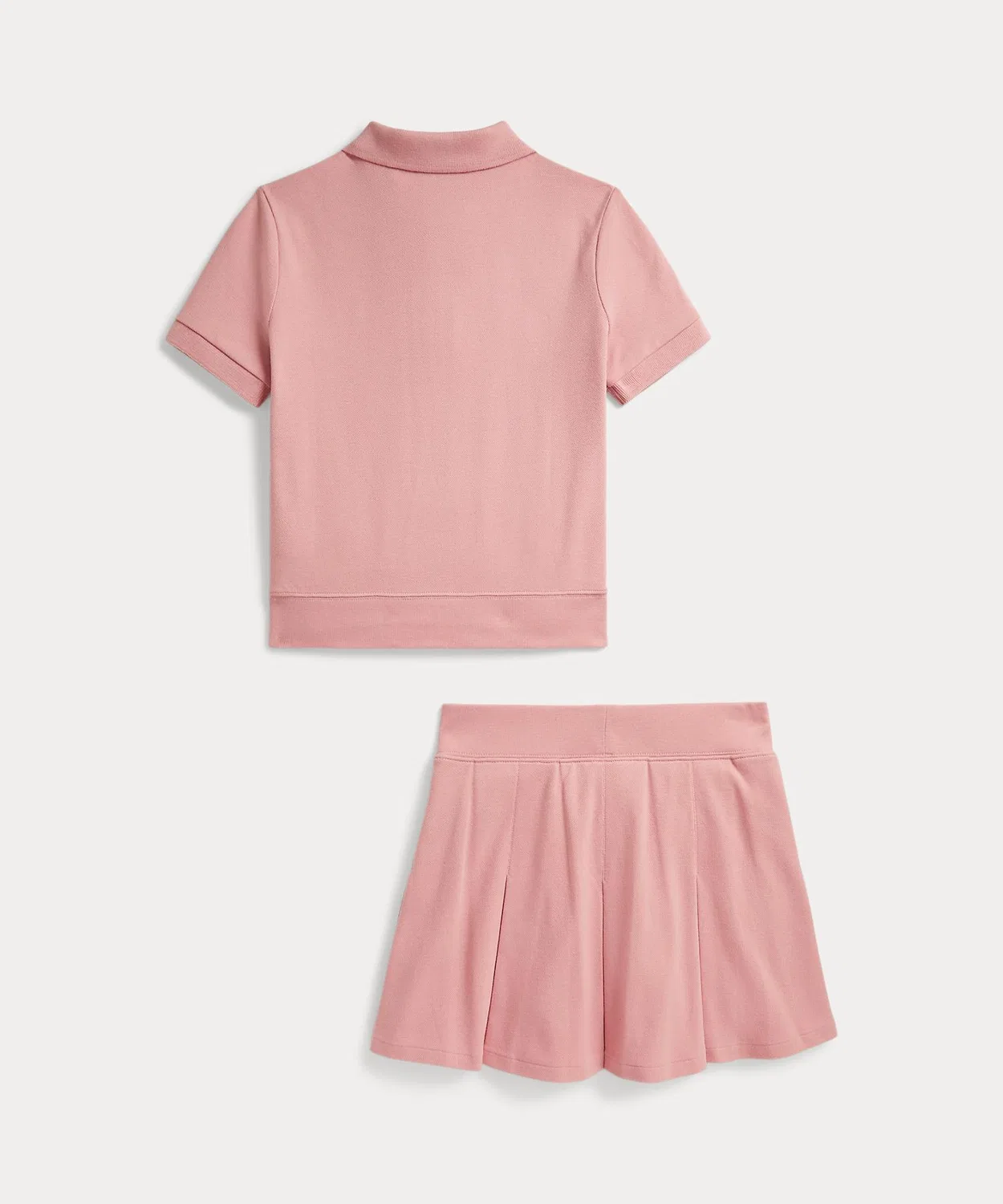 Детский комплект из поло и шорт с юбкой Polo Ralph Lauren Childrenswear, Pink — фото 2