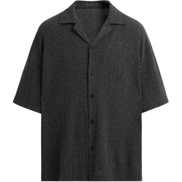 Мужская рубашка с воротником Coal Gray ZARA, Coal Gray