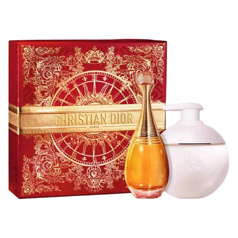 Женский набор парфюмерной воды и лосьона для тела Realme Intense Scent, 50 мл + 200 мл, DIOR, Radiant Gold Fortune Box Limited Edition