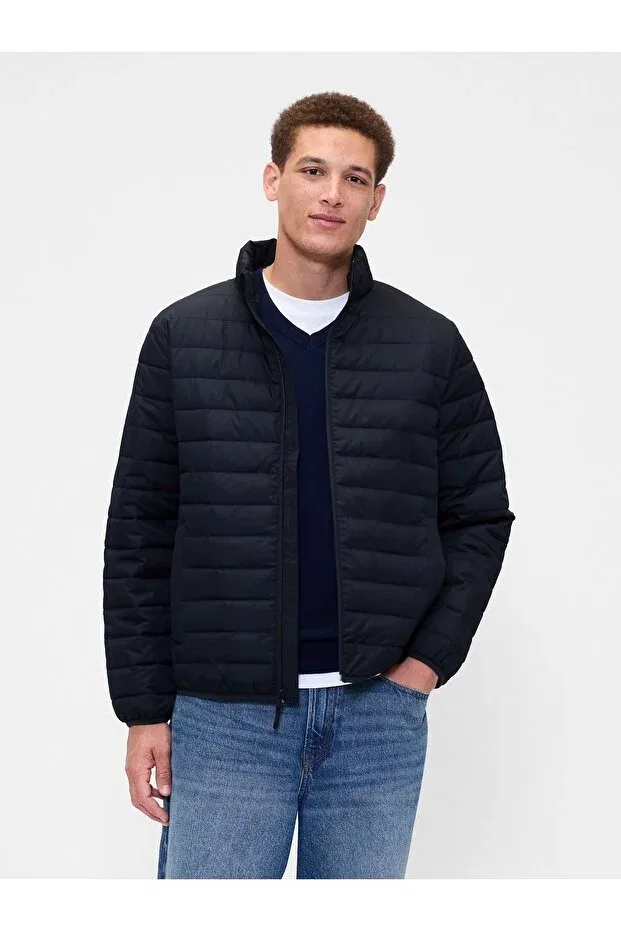 Мужской пуховик с принтом Gap, Navy Blue-001