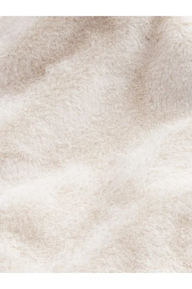 Детское пальто для девочек из искусственного меха Gap, Off White — фото 2