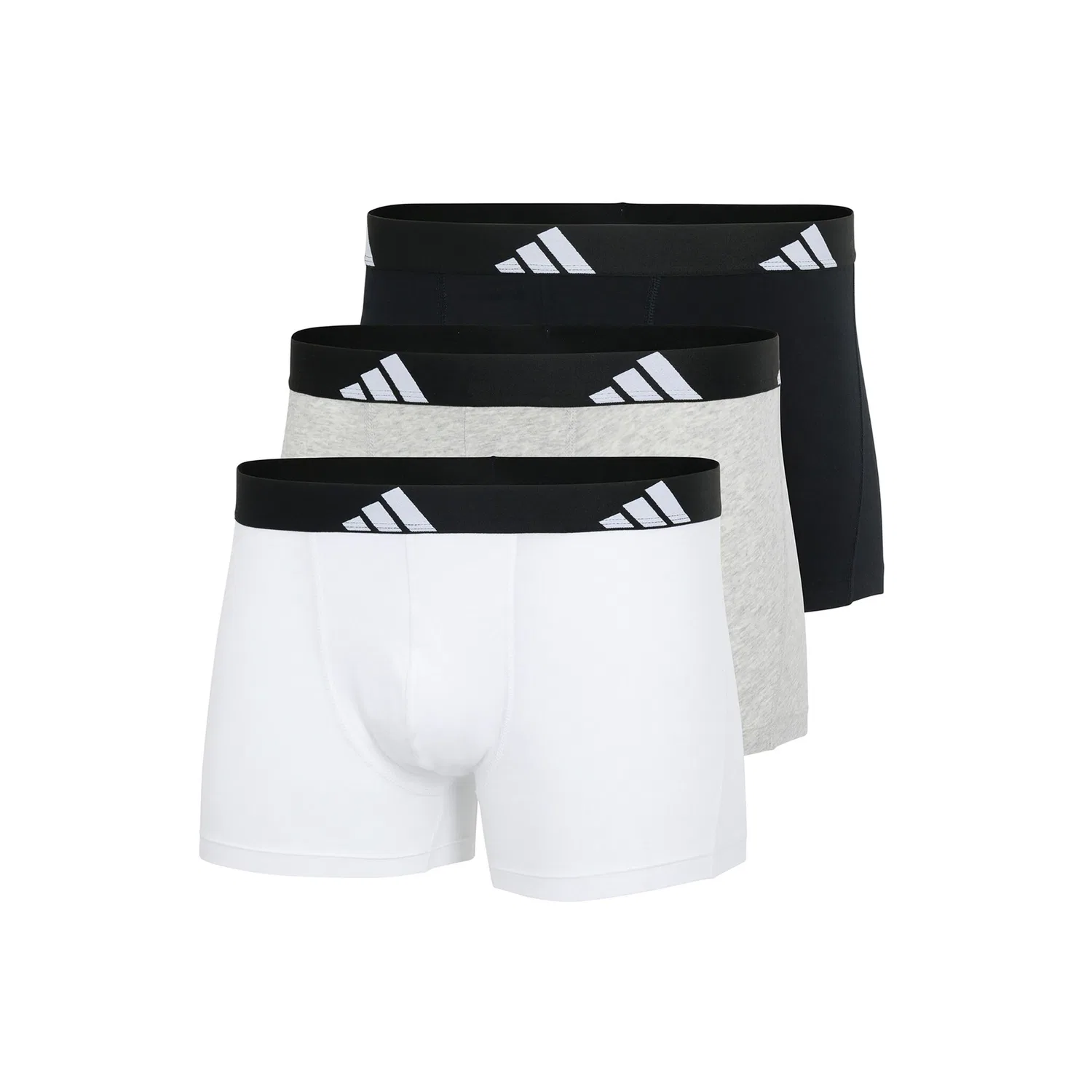 Мужские боксеры из 3 предметов Adidas Originals, Black/White/Gray