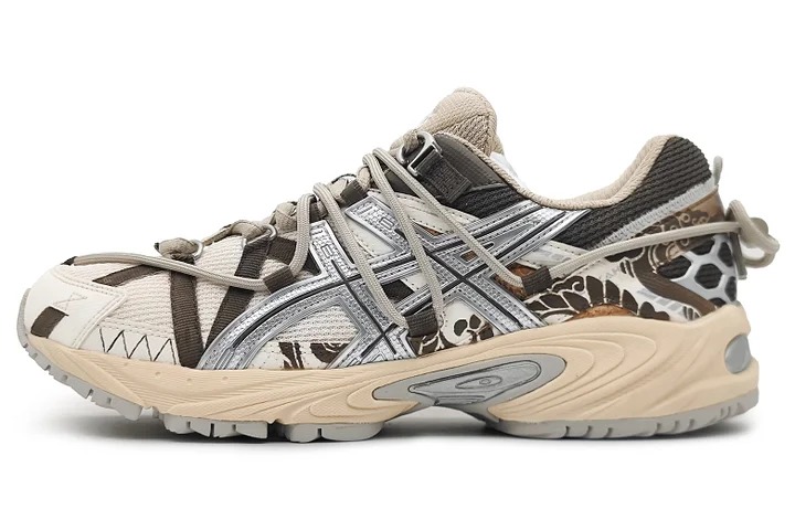 

Кастомизированные кроссовки Asics Gel-Kahana TR Lifestyle Shoes Unisex, коричневый/серый