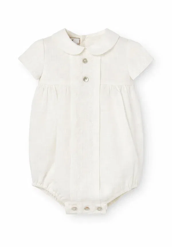 Боди из льна Pagliaccetti unisex Paz Rodriguez, Ivory, слоновая кость