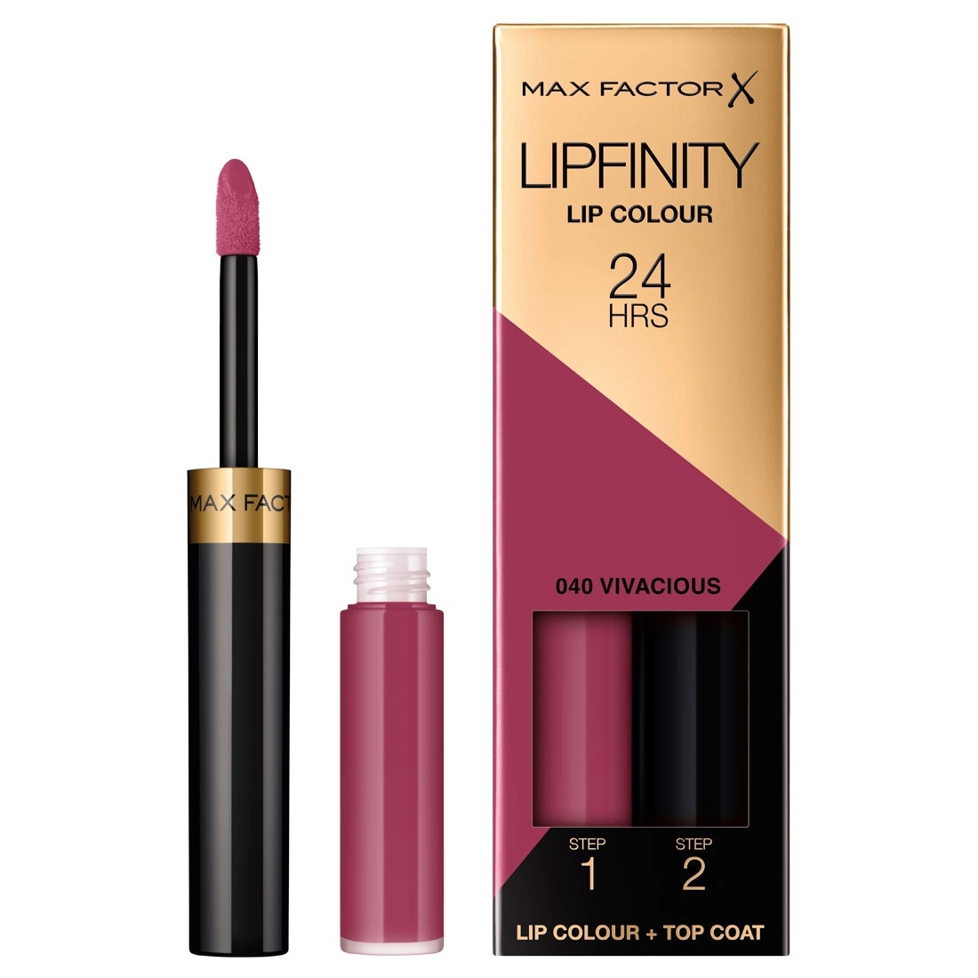 

Двухфазная стойкая помада Max Factor Lipfinity Lip Colour 24H, 040 Vivacious