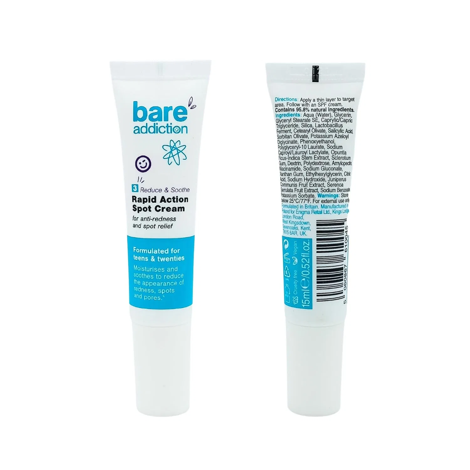 Крем для лица Rapid Action Spot Cream Bare Addiction, 15 мл — фото 2