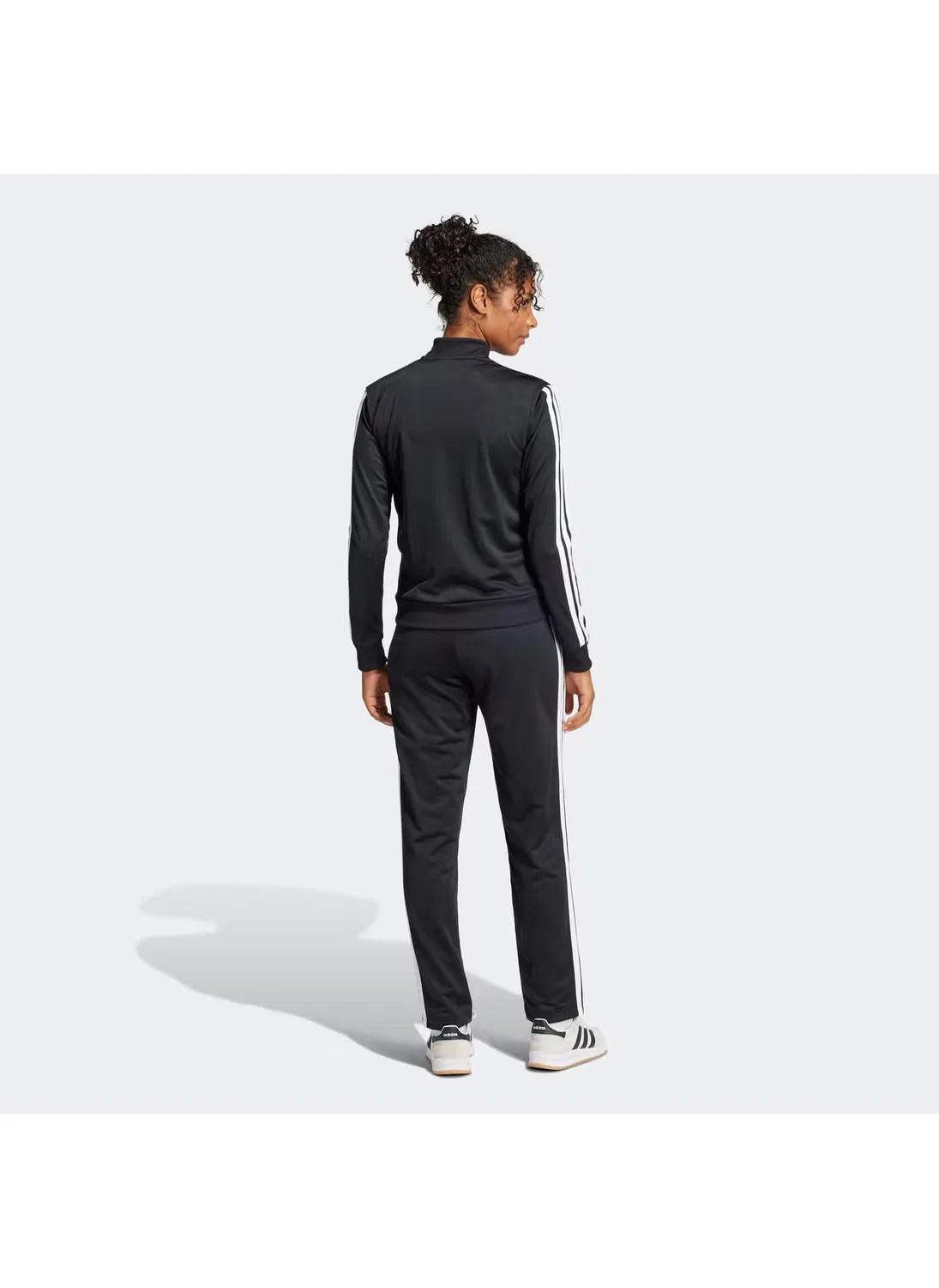 Костюм спортивный с 3 полосками Dayready Adidas, черный — фото 2