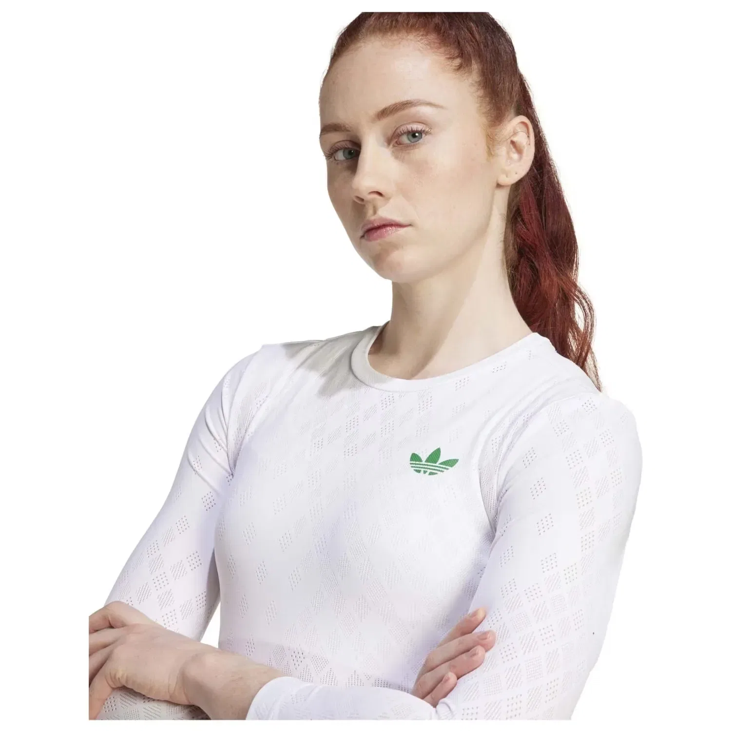 Женская футболка для тенниса с принтом LDN 3/4 adidas, Blanco — фото 3