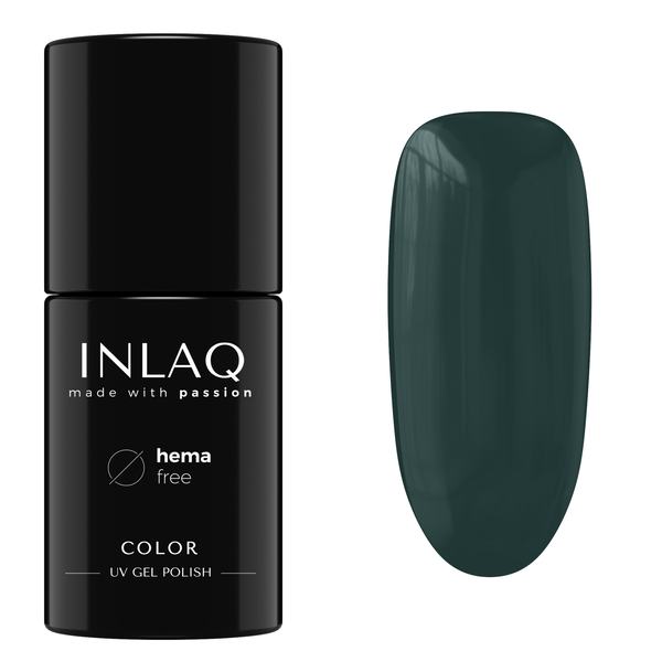 

Гибридный лак для ногтей темно-зеленый, 6 мл Inlaq Essential, цвет dark green