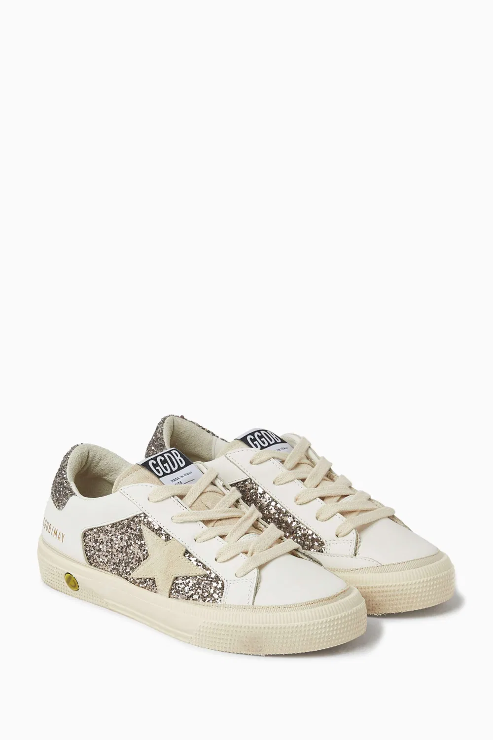 Кроссовки кожаные May with Double Quarter Sneakers GOLDEN GOOSE