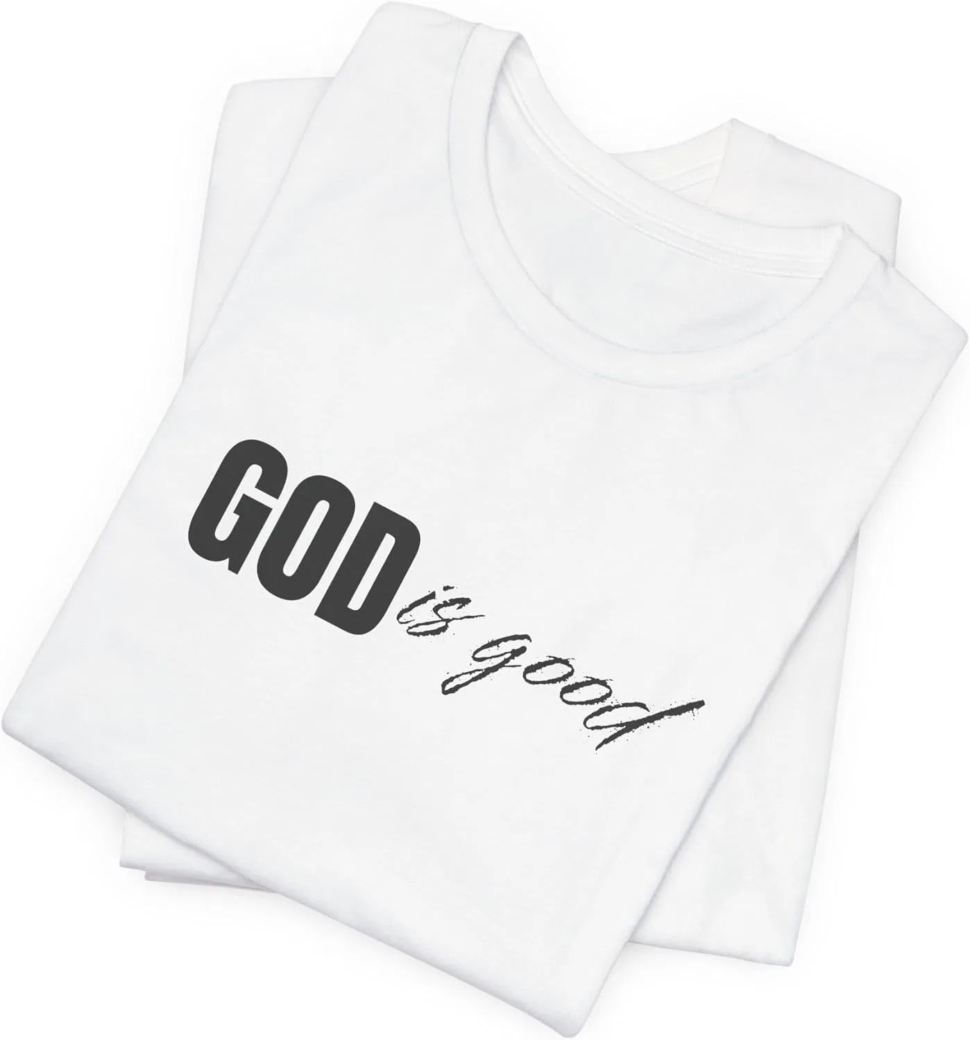 Женская футболка с принтом God Is Good Bella+canvas, White