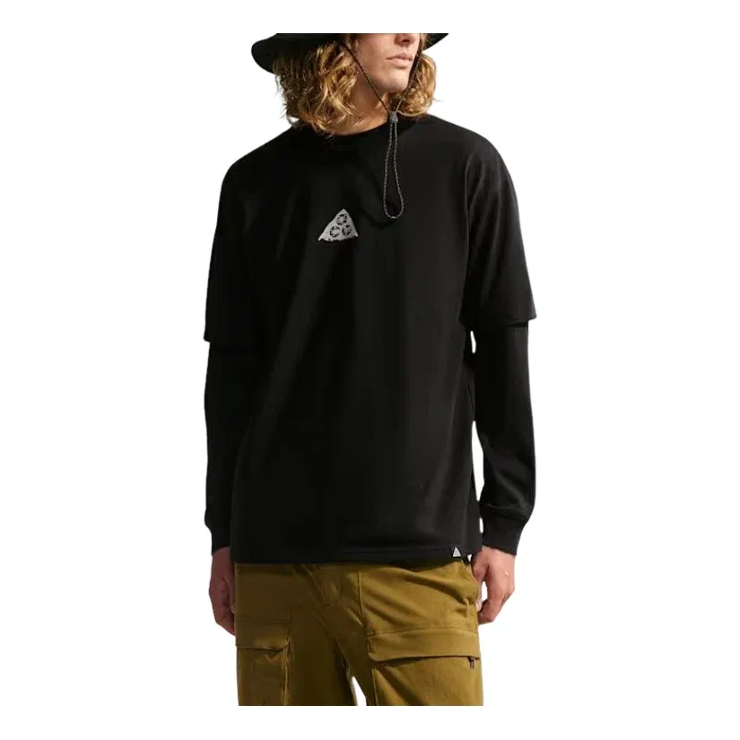 Мужская футболка с принтом Nike x ACG Dri-FIT, черный