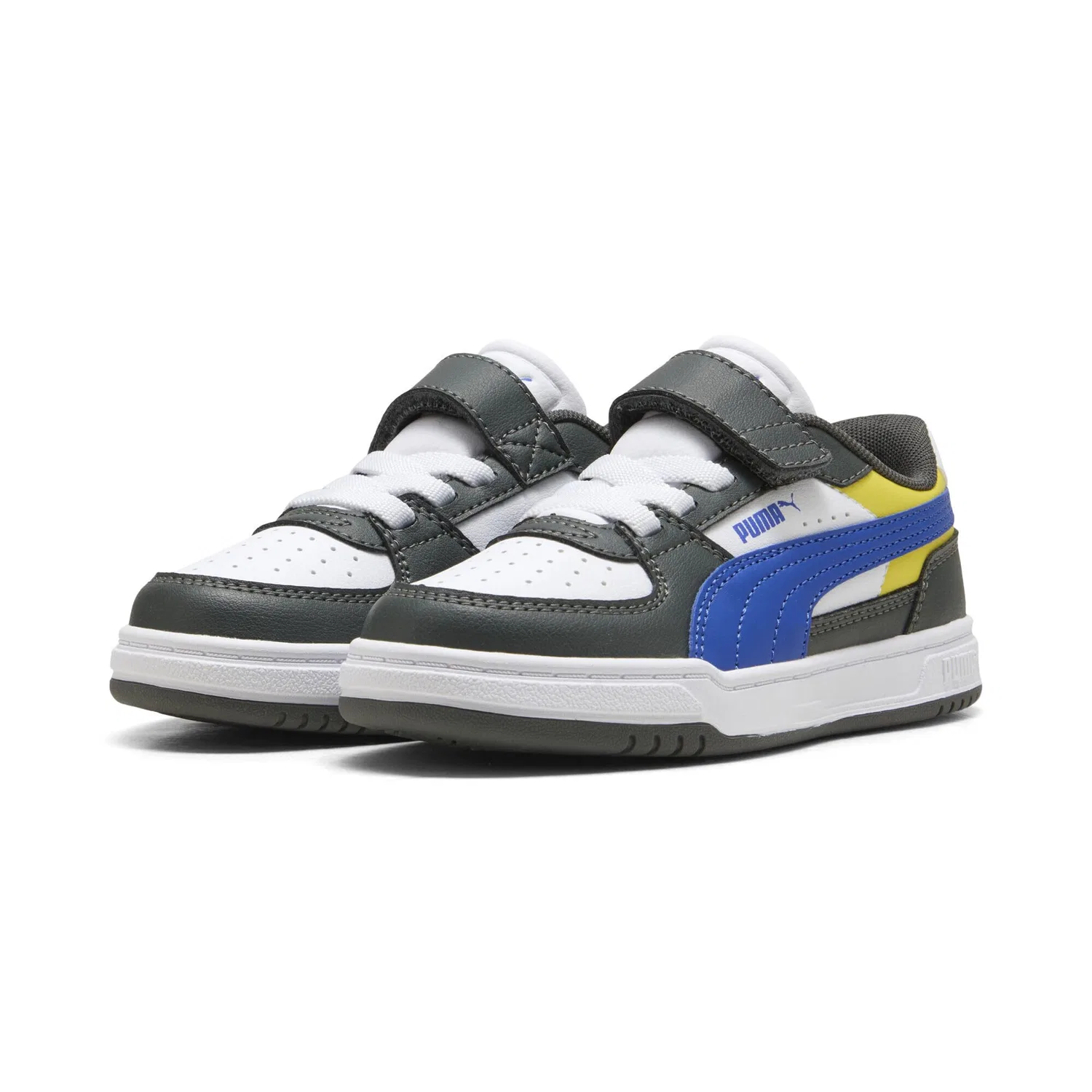 Детские кроссовки для мальчиков с принтом Caven Velcro Pre-school PUMA, III Block Shadow Gray Royal Sapphire White