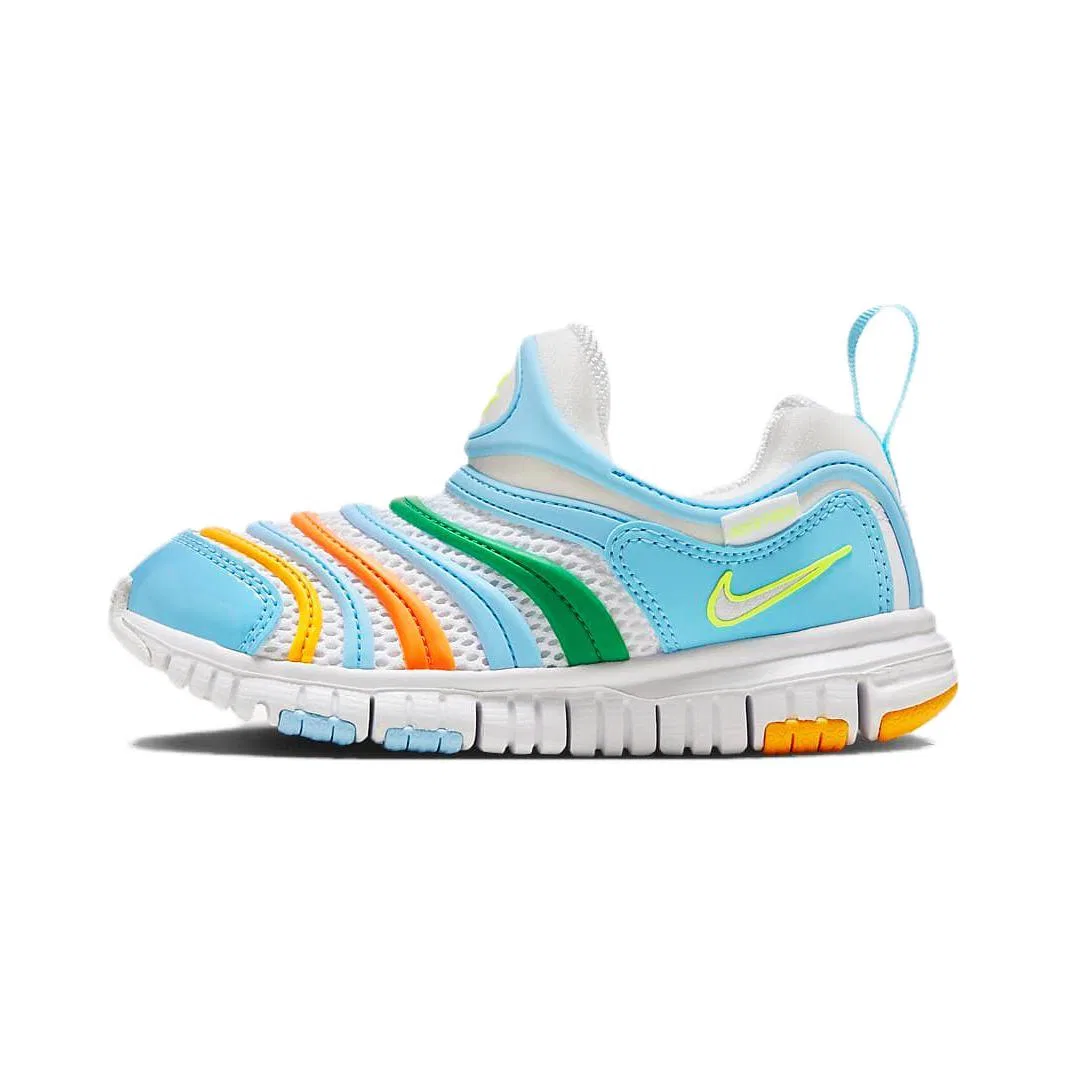 Детские кроссовки для мальчиков низкие Nike Dynamo Free BR PS, White/Royal Blue