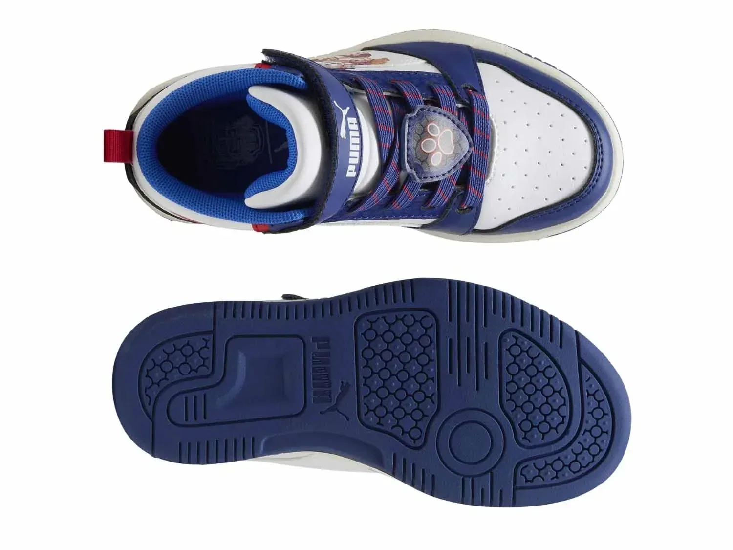 Кроссовки Rebound v6 Mid x Paw Patrol, PUMA, белый — фото 3