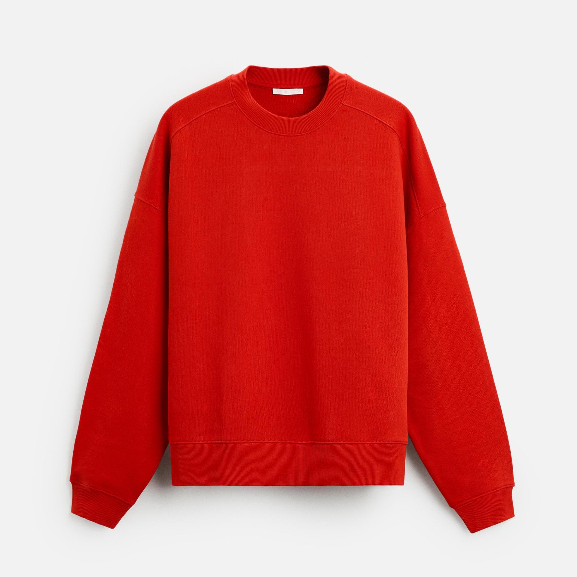 

Свитшот Zara Boxy Fit, красный