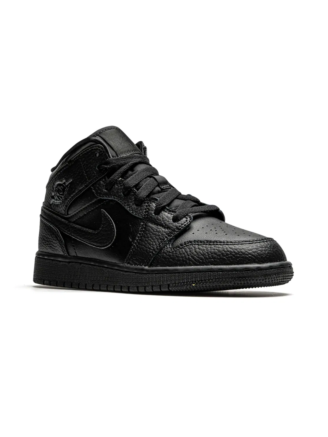 Кроссовки Air Jordan 1 Mid "Triple Black", черный