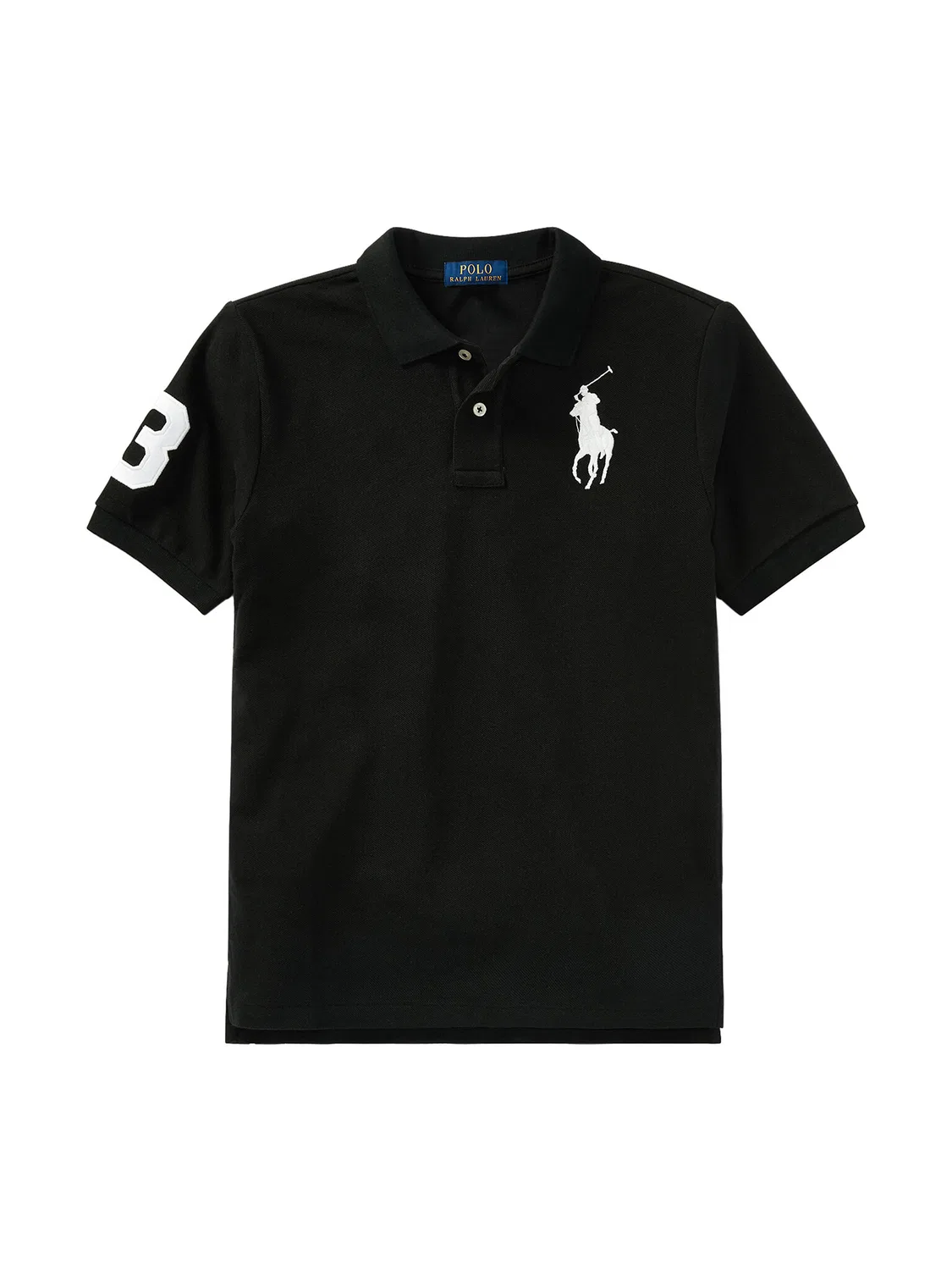 Поло стандартного кроя для мальчика Polo Ralph Lauren, черный — фото 4