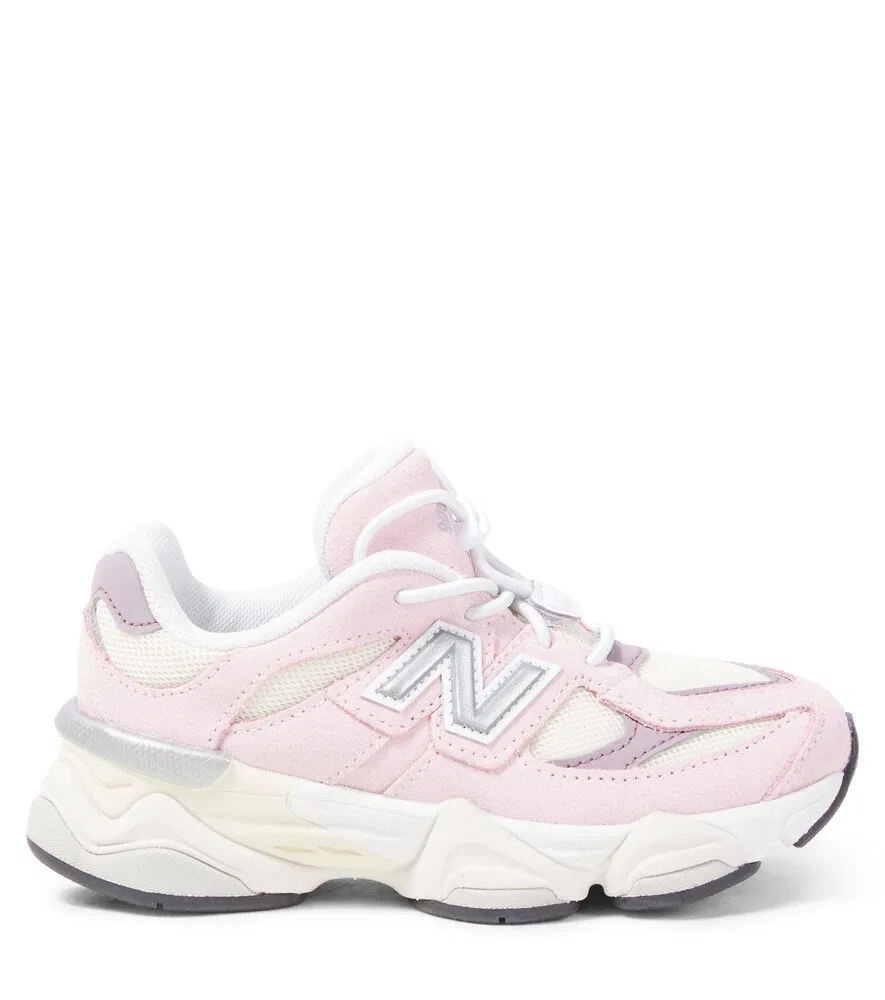 Кроссовки 9060 с замшевой отделкой New Balance Kids, розовый — фото 3
