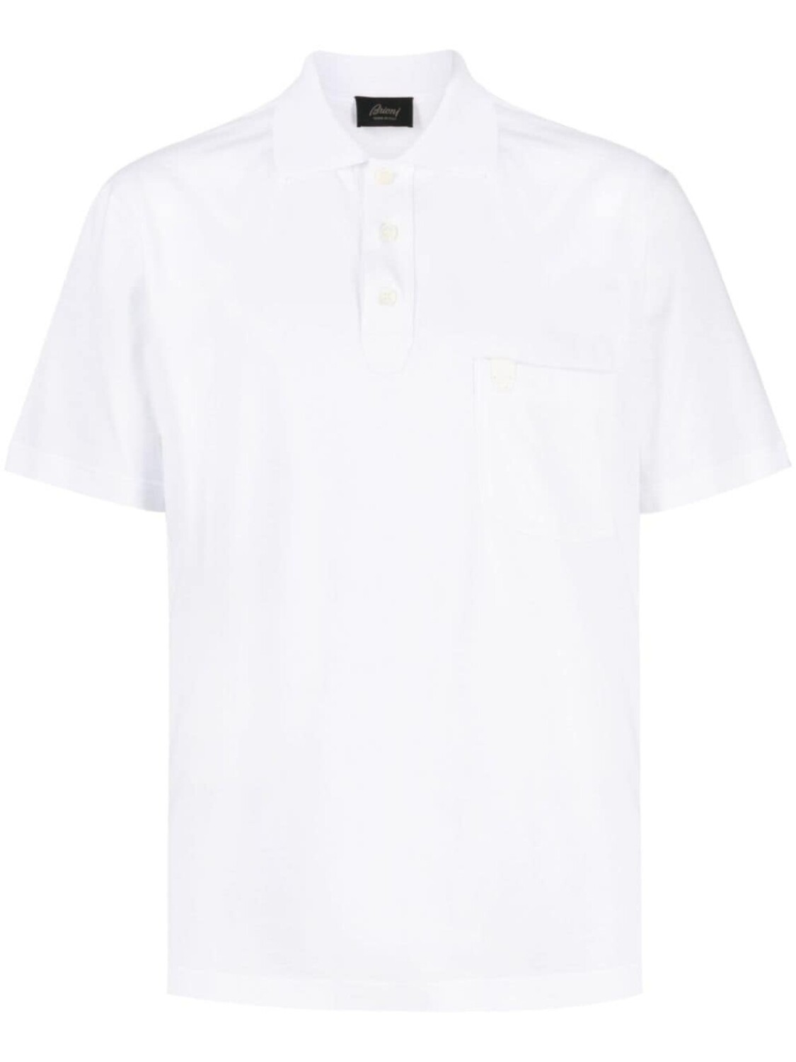 

Brioni рубашка поло с логотипом, белый