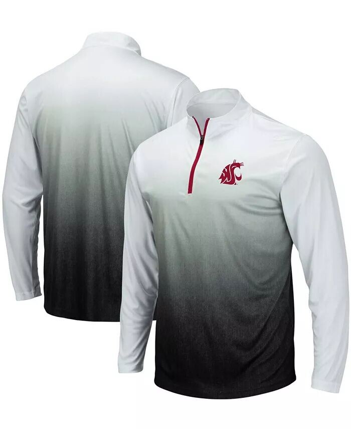 

Мужская серая куртка с молнией до четверти и логотипом Washington State Cougars Magic Team Colosseum