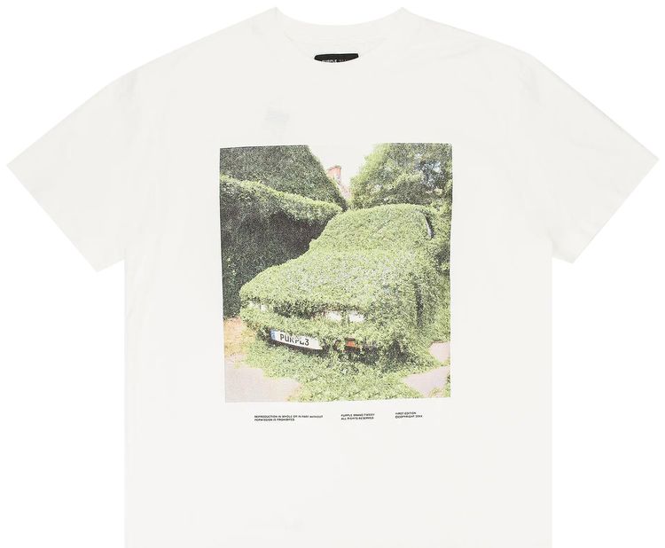 

Футболка PURPLE BRAND Textured Jersey Short-Sleeve Tee 'Off White', кремовый