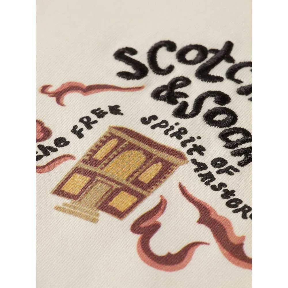Футболка с коротким рукавом Scotch & Soda, посвященная 40-летию бренда, бежевый — фото 3