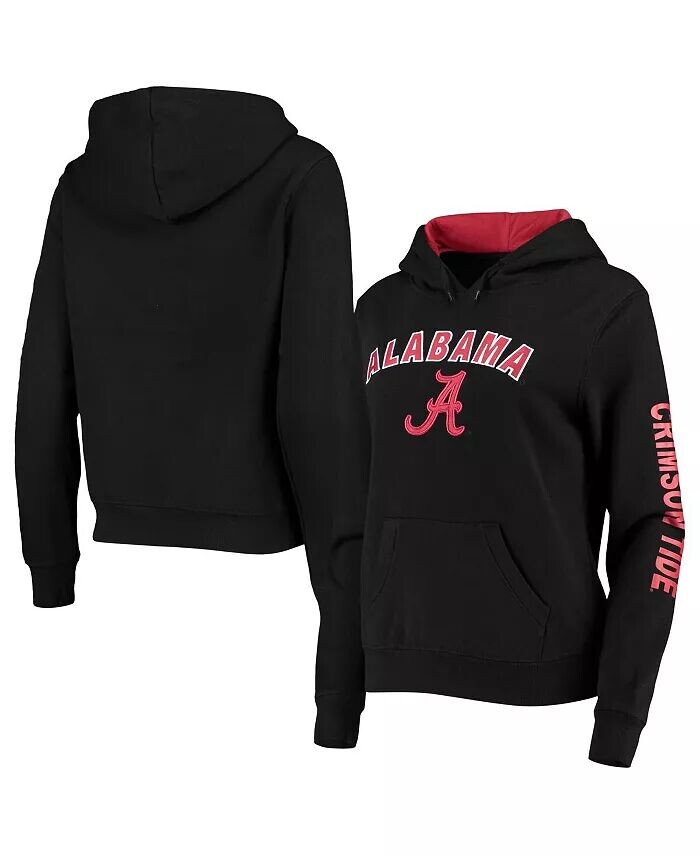 

Женский черный пуловер с капюшоном Alabama Crimson Tide Loud and Proud Colosseum