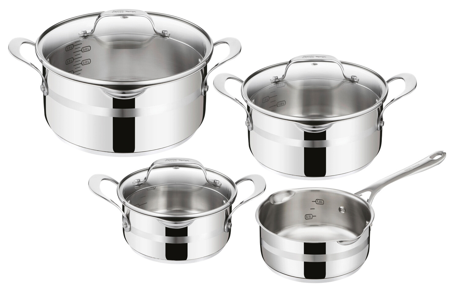 

Набор кастрюль jamie oliver cook smart 7 предметов Tefal, серебряный