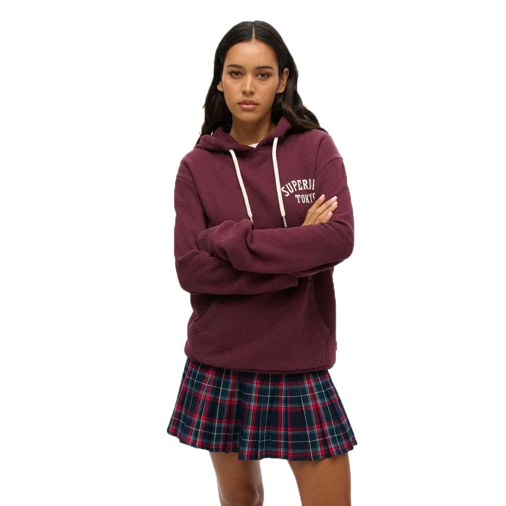 

Худи Superdry Tattoo Back Graphic Pluse Size, фиолетовый
