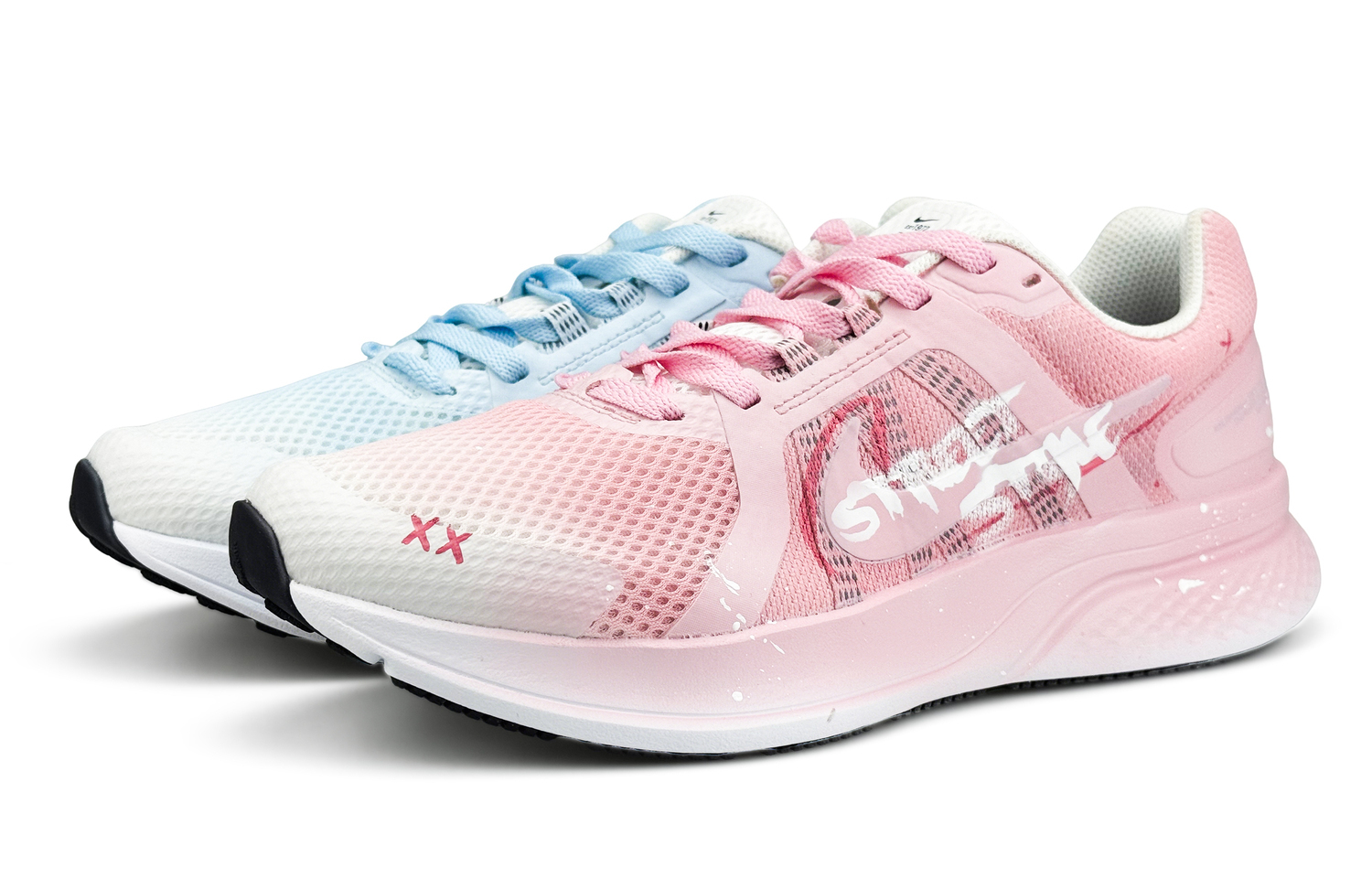 

Nike Беговые кроссовки Run Swift 2 Low top мужские синий розный Mismatched