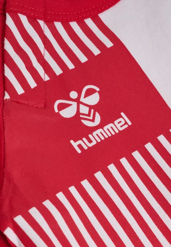 Футболка Hummel Hmlmini dbu stripy print t-shirt, танго красный — фото 4
