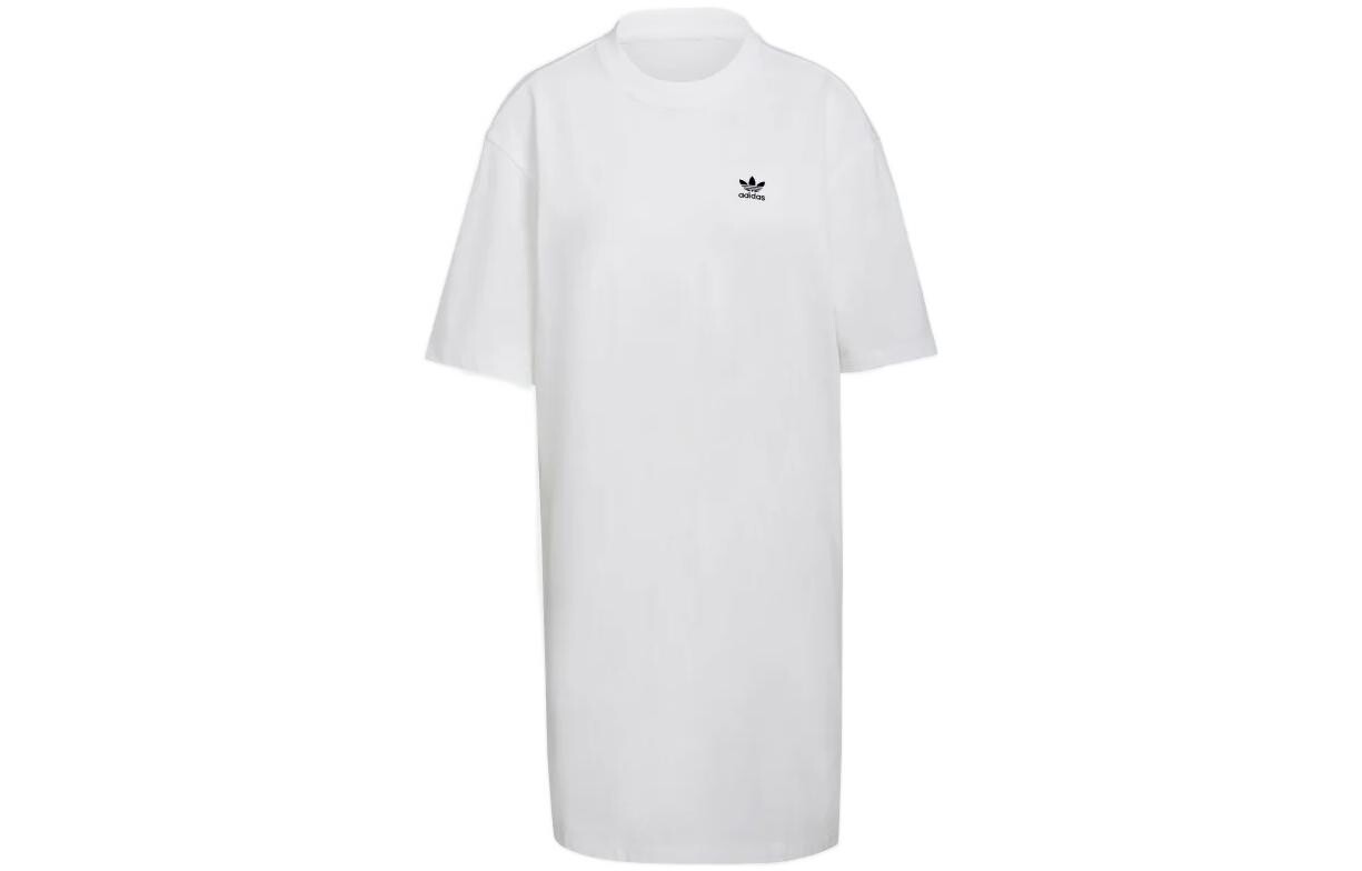 

КЛАССИКА БОЛЬШОЙ ТРИЛЕСТНИК Платье с короткими рукавами женское белое Adidas Originals