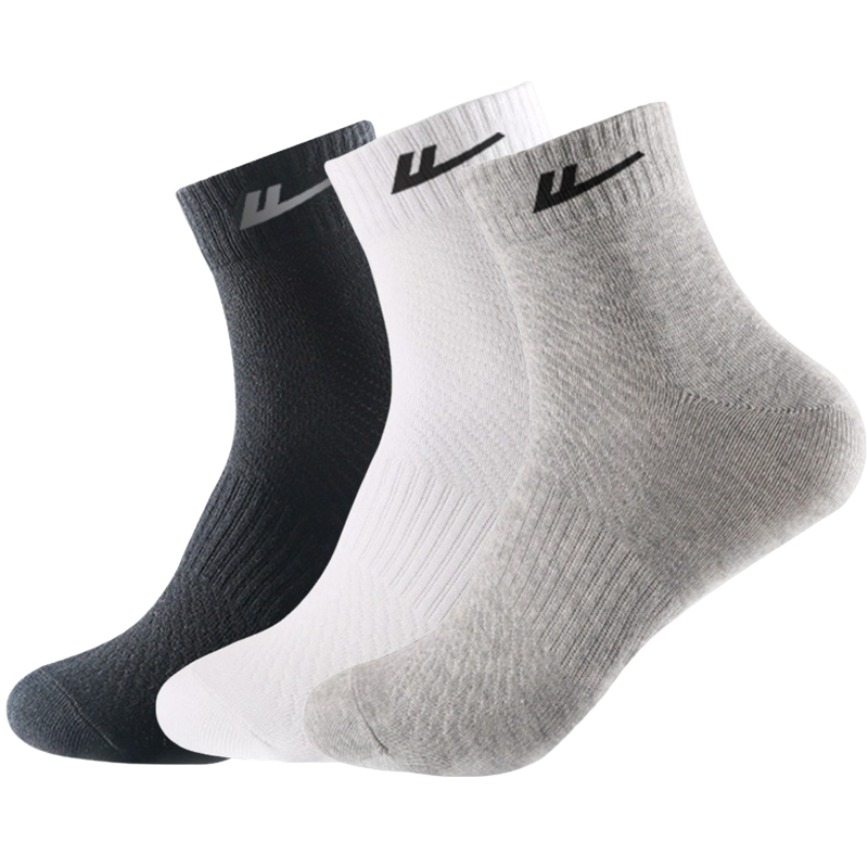 

Носки Crew Unisex 1 упаковка WARRIOR, 3 pack (черный+белый+серый)