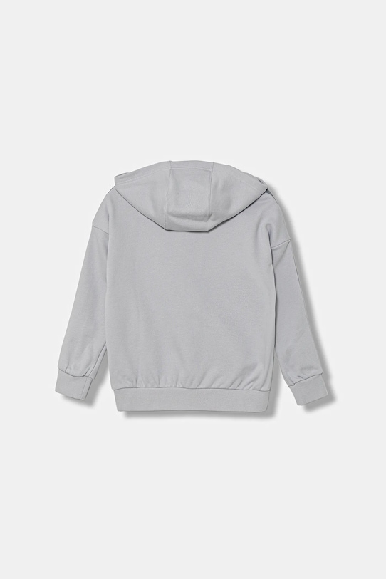 Детская хлопковая толстовка Adidas Originals, серый — фото 2