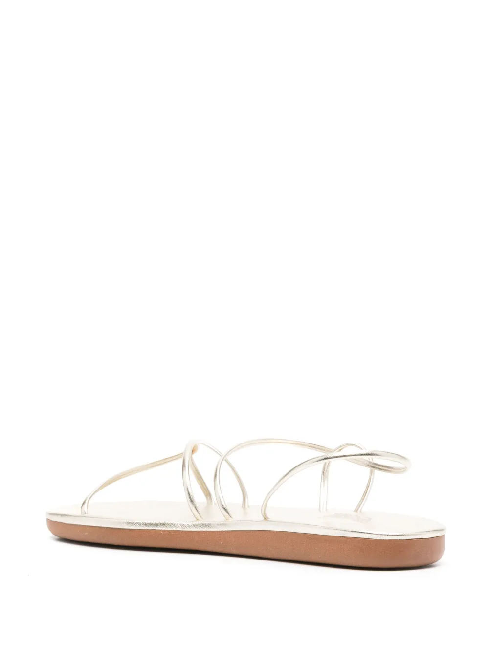 Сандалии Proorismos с эффектом металлик Ancient Greek Sandals, золотой — фото 3
