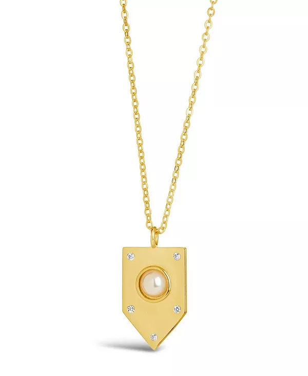 

Женское ожерелье с подвеской «Марселла Щит» Sterling Forever, gold-tone