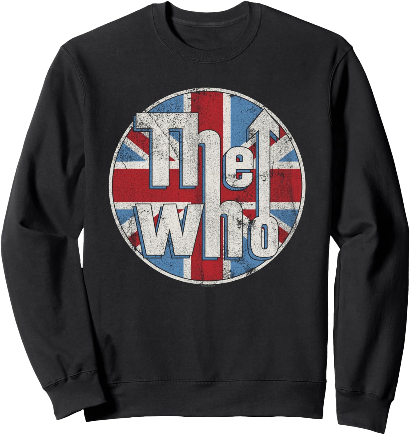

Официальная толстовка The Who с потертым логотипом Union Jack Circle Logo, черный