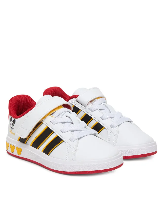 Adidas Кроссовки Grand Court Mickey El K JQ8067 белые — фото 2