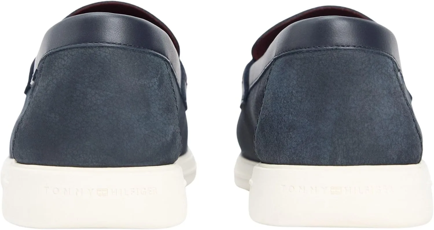 Мужские лоферы маленького размера Tommy Hilfiger Hilfiger Mix Nubuck Fm0fm05785, голубой — фото 2