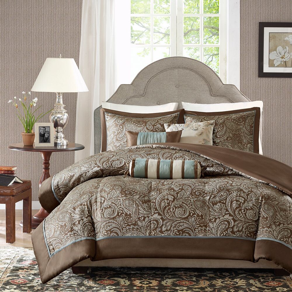

Комплект пододеяльников Madison Park Whitman из 6 предметов с декоративными подушками, синий