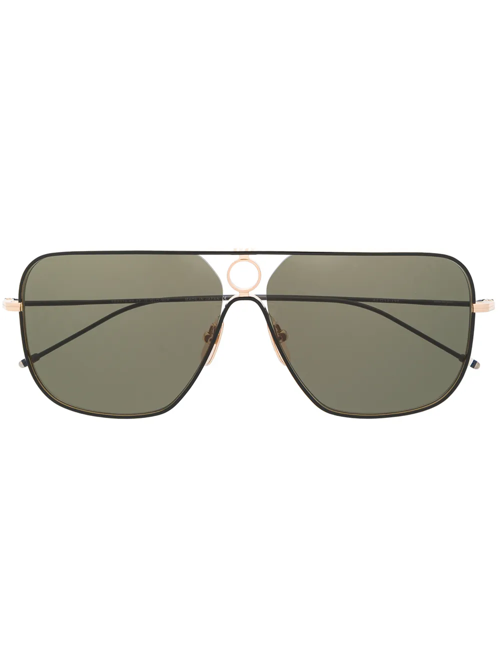 

Солнцезащитные очки-пилоты Thom Browne Eyewear, черный