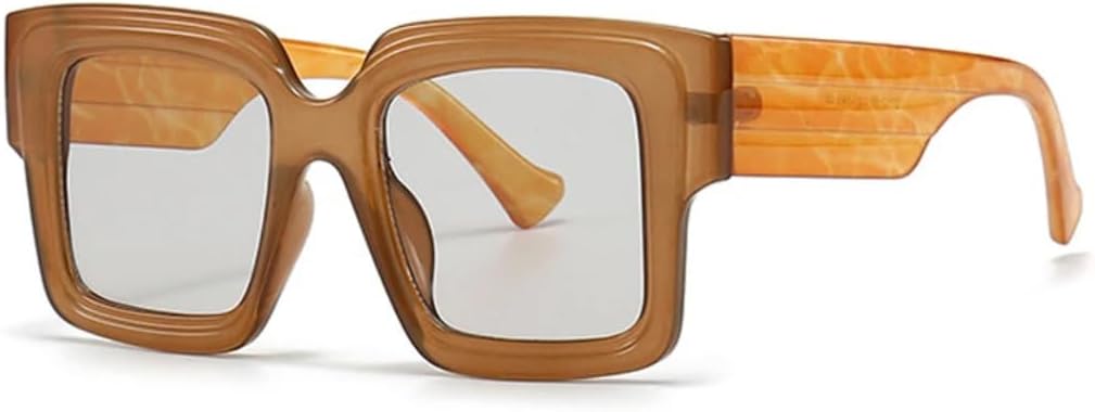 

Модные большие солнцезащитные очки конфетных цветов для женщин, ретро, ​​прозрачные, светло-серые, мужские очки, зеленые, розовые, с широкими дужками VRTRFFTR, Tea Light Gray