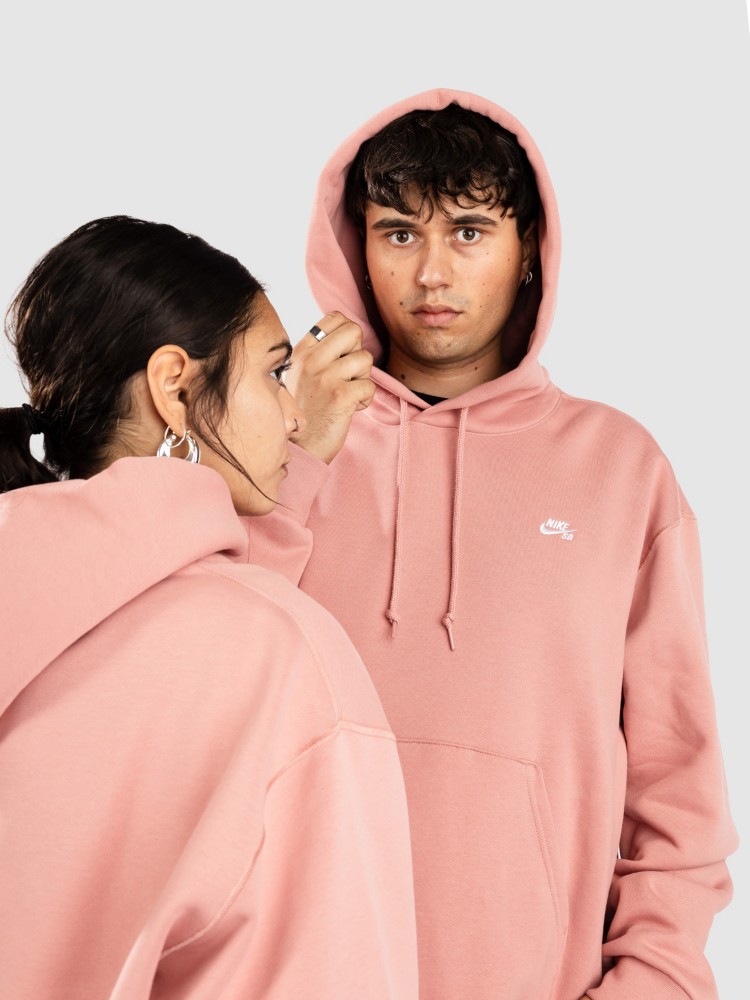 Толстовка Nike Sb Skate Hoodie, red stardust/white — фото 3