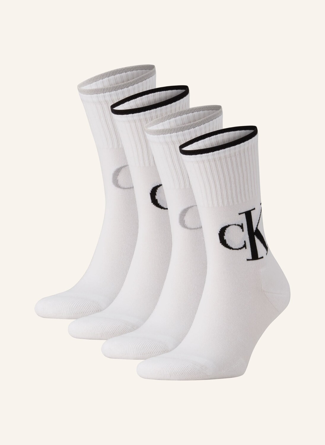 

4 упаковки носков Calvin Klein, белый