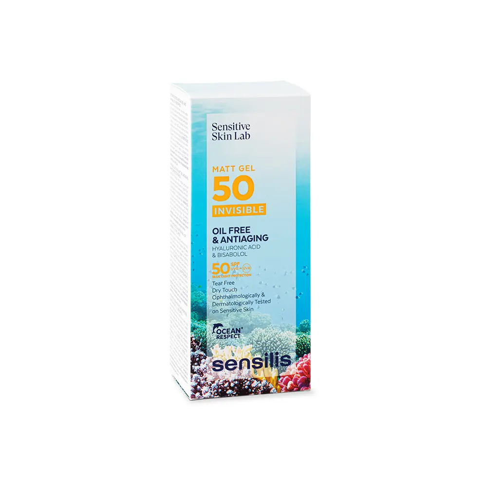 Солнцезащитный крем Matt Gel Invisible Sin Aceite & Antiedad Spf50+ Sensilis, 40 мл — фото 2
