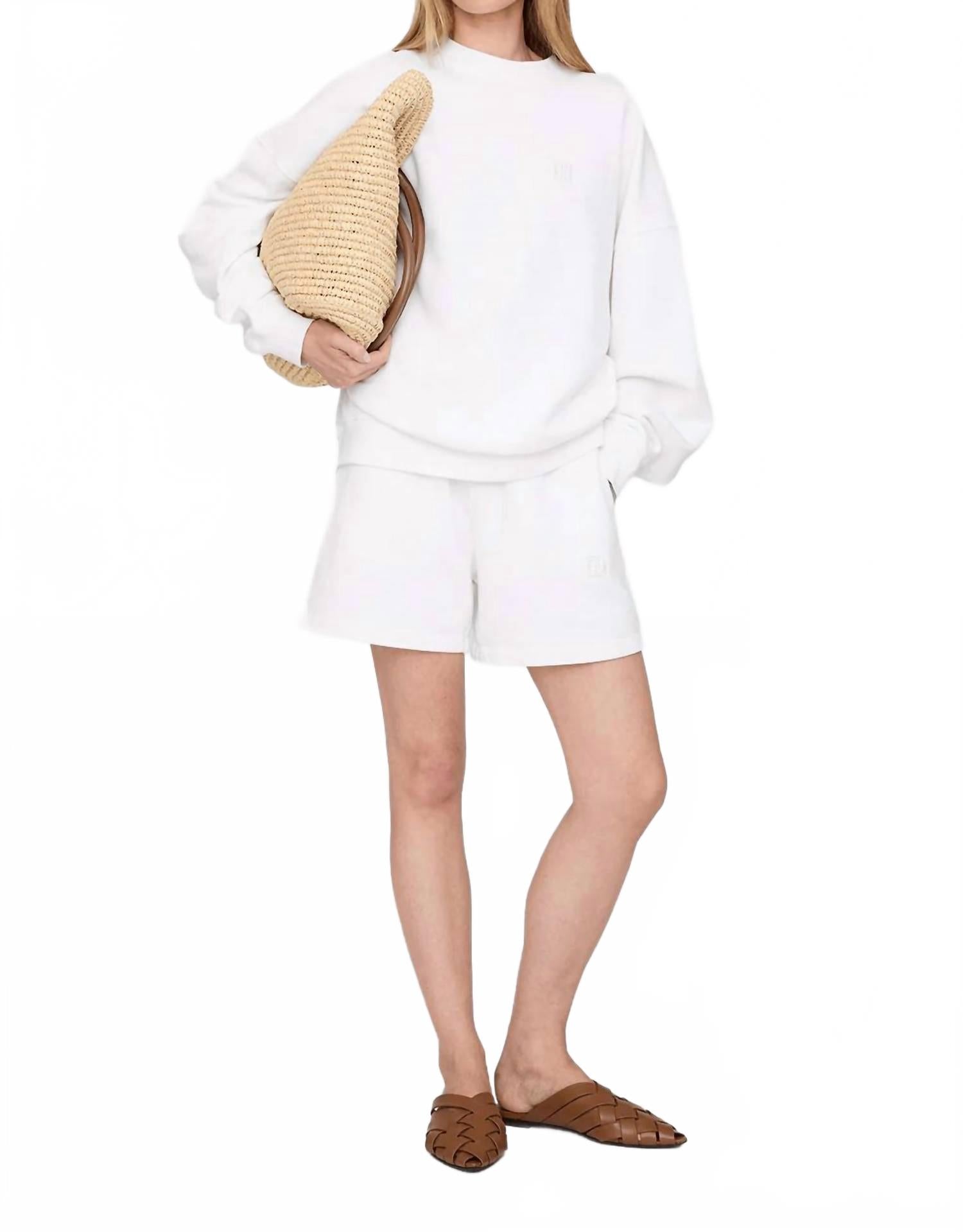 

Anine Bing Кам Шорты в белом цвете