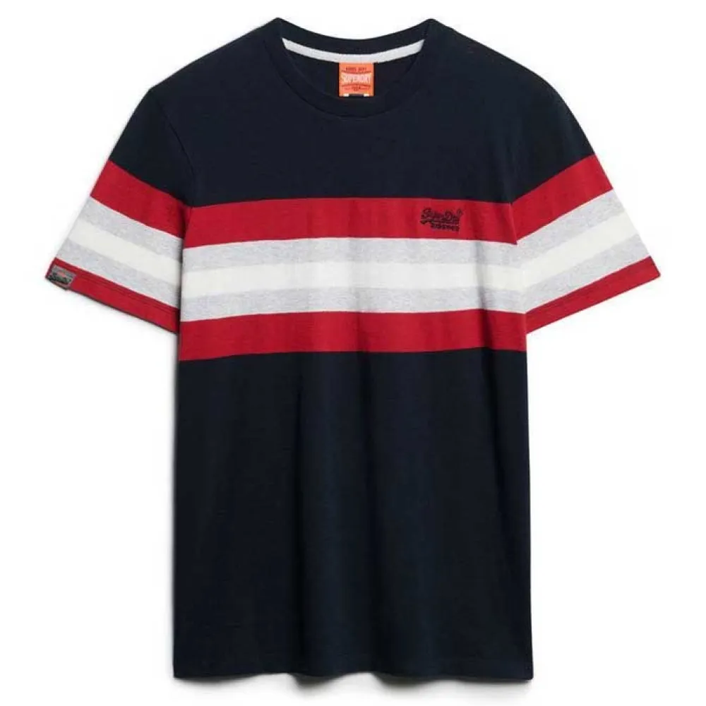 

Футболка с коротким рукавом Superdry Essential Stripe, синий